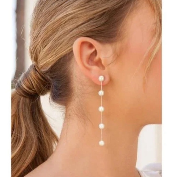 Freshwater Shell Pearl Sterling Silver Earrings - Picture 6 of 11